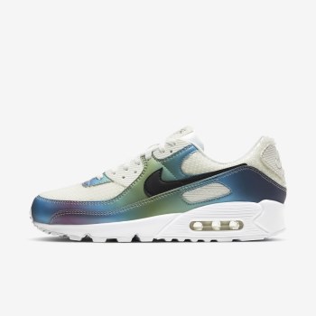 Nike Air Max 90 - Férfi Utcai Cipő - Fehér/Színes/Fehér/Fekete